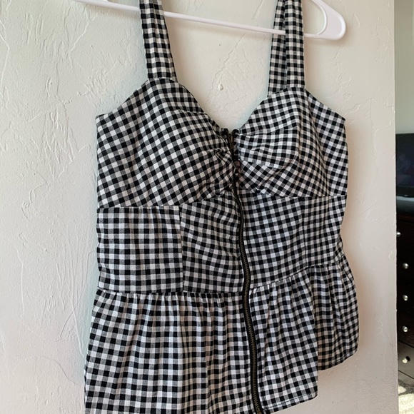 Checkered summer top - Picture 2 of 4